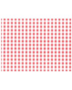 Set de Table - Vichy Blanc/Rouge : PAP STAR 