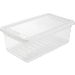 Boite de rangement à couvercle - 5,6 litres - Transparente : KEEEPER Visuel