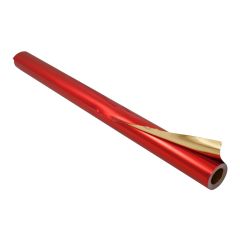 Feuille d'Aluminium - Rouge et doré - 500 x 780 mm : FOLIA Image