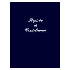 Registre de condoléances pour Messages - Bleu ELVE modèle