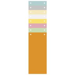 Intercalaires bristol - 240 x 105 mm - Assortiment EXACOMPTA visuel