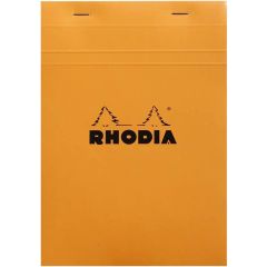 Bloc-Notes quadrillé - 148 x 210 mm A5 : RHODIA N°16 Couverture Orange Visuel