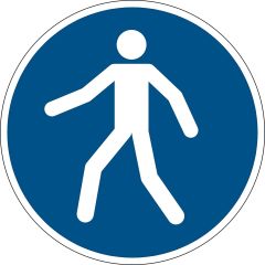 Emprunter le Chemin Piéton : Marquage adhésif de sécurité DURABLE Visuel