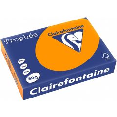 Ramette de papier Trophée de 500 feuilles A4 - Orange vif : CLAIREFONTAINE Visuel