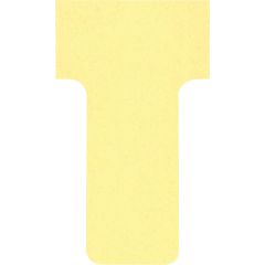 Fiches T - Indice 1 / 28 mm - Jaune : NOBO Lot de 100 Visuel