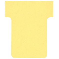 Fiches T - Indice 1.5 / 45 mm - Jaune : NOBO Lot de 100 Visuel