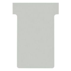 Fiches T - Indice 2 / 60 mm - Gris : NOBO Lot de 100 Modèle