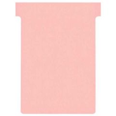 Photo Fiches T - Indice 3 / 92 mm - Rose : NOBO Lot de 100 réf. 2003008