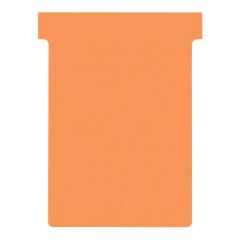 Photo Fiches T - Indice 3 / 92 mm - Orange : NOBO Lot de 100  réf. 2003009