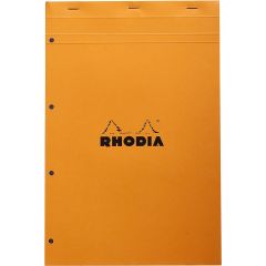 Bloc-Notes quadrillé et perforé - 210 x 318 mm A4+ : RHODIA N°20 Couverture Orange Visuel