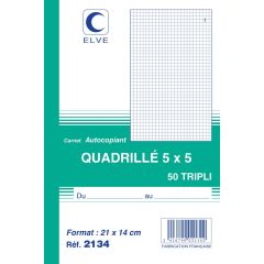QUADRILLE : Carnet autocopiant Tripli - 210 x 140 mm 2134 Elve