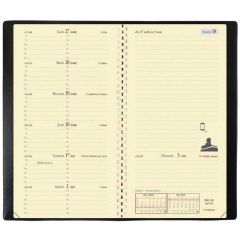 Agenda Semainier de poche 2025 à spirale - 88 x 170 mm QUO VADIS Italnote S intérieur