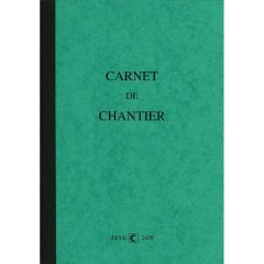 ELVE : Carnet de chantier Hebdomadaire / 7 jours 2438 (Gestion du personnel)
