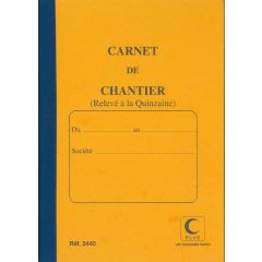 ELVE 2440 : Carnet de chantier - Bimensuel /15 jours (Gestion du personnel)
