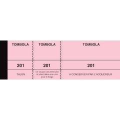 TOMBOLA Elve : Carnet de 1.000 de tickets de Tombola - Rose 254