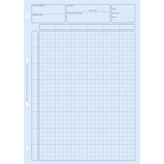BLOC BLEU : Matrice pour contrôle interne Feuille de travail comptable (ELVE 2672)