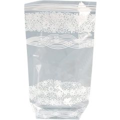 Sachet en cellophane imprimé - Dentelle - 115 x 190 mm : FOLIA Lot de 10 Modèle