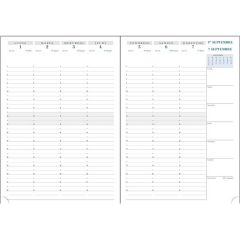 Agenda 2024/2025 Semainier de bureau SAD29 297 x 210 mm EXACOMPTA