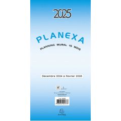 Calendrier mural dépliant 2025 - Planexa EXACOMPTA