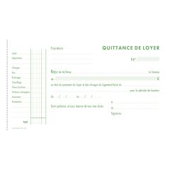 EXACOMPTA 43E Carnet autocopiant Tripli - Quittance de loyer trace