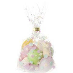 Sachet transparent avec fond - Imprimé à pois - 110 x 190 mm FOLIA