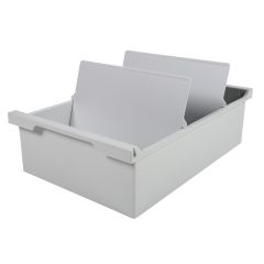 Bac pour 1200 fiches  - Format A5 - Gris lumière EXACOMPTA 52340D