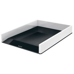 Corbeille à Courrier - A4 - Noir : LEITZ WOW Duo Colour Visuel