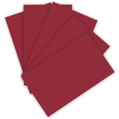 Carton de Bricolage 500 x 700 mm - Rouge vin - 300 g/m² : FOLIA Image