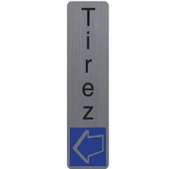 Plaque verticale adhésive de signalisation - Tirez : EXACOMPTA image