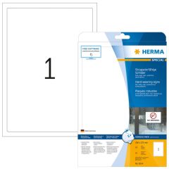 Étiquettes adhésives plastifiées - 190 x 275 mm - Très résistantes HERMA 8334