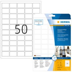Étiquettes adhésives plastifiées Très résistantes 37 x 25 mm HERMA 8338