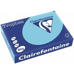 Ramette de papier Trophée de 500 feuilles A4 - Bleu alizé : CLAIREFONTAINE Visuel