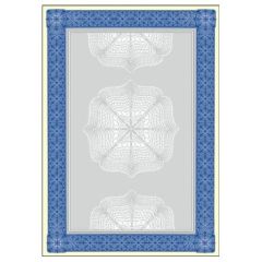 SIGEL : Lot de 20 feuilles de papier - Cadre bleu DP490