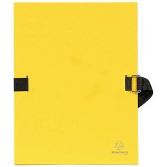 Chemise à sangle toilée - Jaune - Dos extensible : EXACOMPTA Image