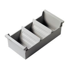 Boîte pour 1200 fiches A6 paysage - Gris - The Admin : HELIT