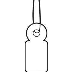 HERMA 6949 : Lot de 1000 étiquettes à trou et ficelle - 10 x 22 mm
