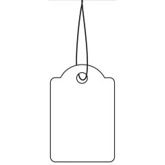 HERMA  : Lot de 1000 étiquettes à trou et ficelle 6915 - 25 x 38 mm (Affichage de prix)