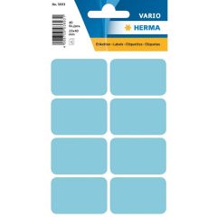 HERMA 3693 : Lot de 40 étiquettes adhésives - 26,0 x 40,0 mm - Bleu