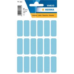 HERMA 3653 : Lot de 90 étiquettes adhésives - 12,0 x 34,0 mm - Bleu