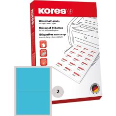 Lot de 200 étiquettes adhésives - Bleu - 210 x 148 mm : KORES Photo