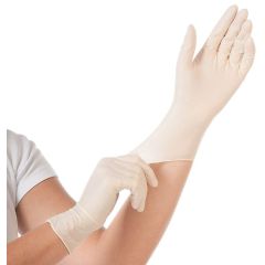 Boite de 100 Gants jetables en Latex - Taille M : HYGOSTAR Grip Visuel
