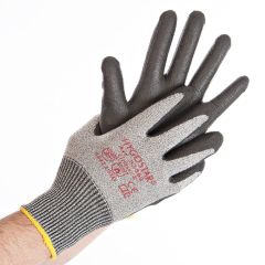 Gants de travail anti-coupure - Taille XL - Gris/Noir : HYGOSTAR Cut Safe Modèle