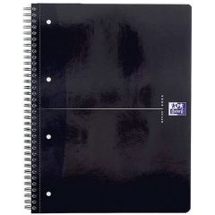 Photo Cahier à spirale Pages quadrillées A4+ OXFORD Smart Black