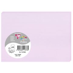 Photo Cartes en papier - C6 110 x 155 mm - Lilas CLAIREFONTAINE Pollen Lot de 25
