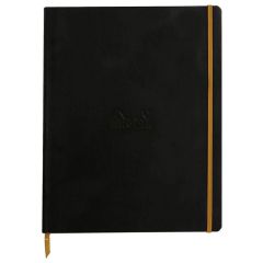 Photo RHODIA : Carnet ligné RHODIARAMA A4 Noir 117702C