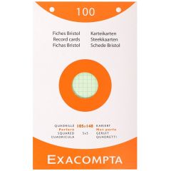 Photo Fiches Bristol quadrillées et perforées - 105 x 148 mm - Assortiment EXACOMPTA Image