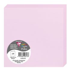 Photo Cartes double en papier - 135 x 135 mm - Rose Dragée CLAIREFONTAINE Pollen Lot de 25