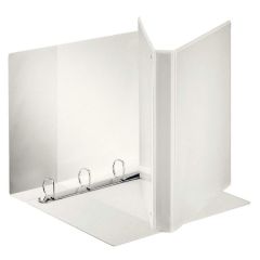 Photo Classeur personnalisable avec 3 Pochettes - Blanc - 4 anneaux de 20 mm : ESSELTE
