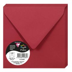 Photo Enveloppe POLLEN Rouge Groseille Format  140 x 140 mm 5588C