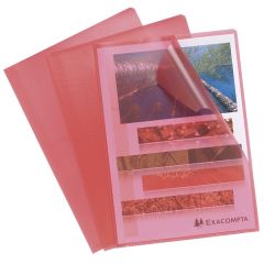 Photo Pochettes à coins A4 - Rouge EXACOMPTA Image